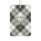 Clan Forbes Wappen über Dress Tartan Autolufterfrischer (Rückseite)