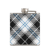 Clan Forbes Wappen über Dress Tartan Flachmann (Rückseite)