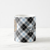 Clan Forbes Wappen über Dress Tartan Kaffeetasse (Mittel)