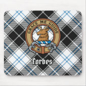 Clan Forbes Wappen über Dress Tartan Mousepad (Vorne)