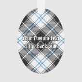 Clan Forbes Wappen über Dress Tartan Ornament (Rückseite)