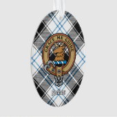 Clan Forbes Wappen über Dress Tartan Ornament (Vorderseite)