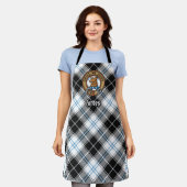 Clan Forbes Wappen über Dress Tartan Schürze (Getragen)