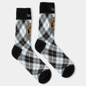 Clan Forbes Wappen über Dress Tartan Socken (Rechts)