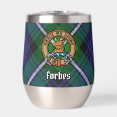 Clan Forbes Wappen über Tartan (Vorderseite)