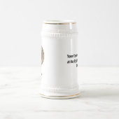 Clan Forbes Wappen über Tartan Bierglas (Mittel)