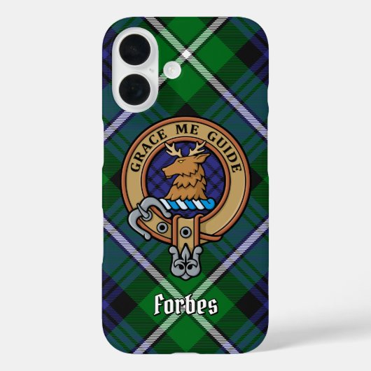 Clan Forbes Wappen über Tartan Case-Mate iPhone Hülle (Rückseite)