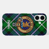 Clan Forbes Wappen über Tartan Case-Mate iPhone Hülle (Rückseite (Horizontal))