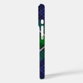 Clan Forbes Wappen über Tartan Case-Mate iPhone Hülle (Rückseite / Links)