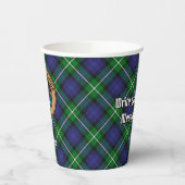 Clan Forbes Wappen über Tartan Pappbecher (Links)