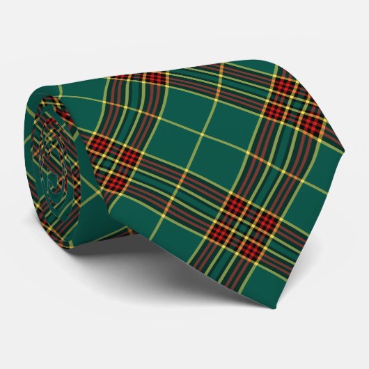 Clan Forde Tartan Green Kariert Krawatte (Gerollt)