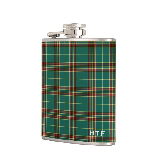 Clan Forde Tartan Mit Monogramm Flachmann (Links)