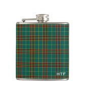 Clan Forde Tartan Mit Monogramm Flachmann (Vorderseite)