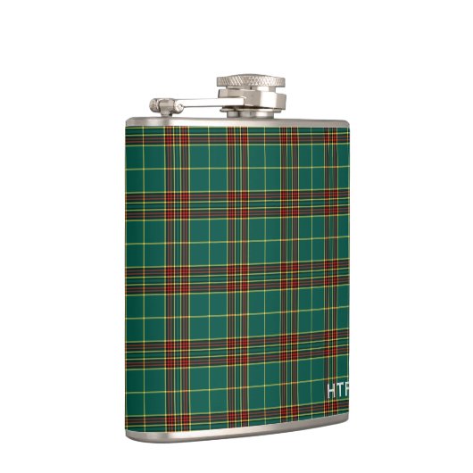 Clan Forde Tartan Mit Monogramm Flachmann (Rechts)