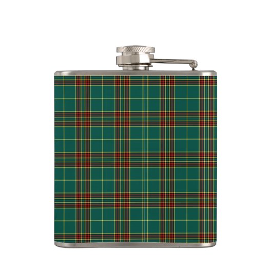 Clan Forde Tartan Mit Monogramm Flachmann (Rückseite)