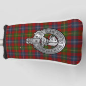 Clan Forrester / Foster Wappen & Tartan Golf Headcover (Vorderseite)