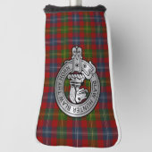 Clan Forrester / Foster Wappen & Tartan Golf Headcover (Rotieren 90)