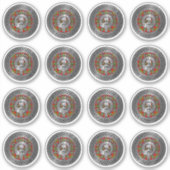 Clan Forrester | Foster Wappen & Tartan Knot Aufkleber (Vorderseite)