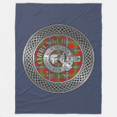 Clan Forrester | Foster Wappen & Tartan Knot Fleecedecke (Vorderseite)