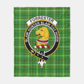 Clan Forrester Jagd Tartan Kariert Fleecedecke (Vorderseite)