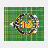 Clan Forrester Jagd Tartan Kariert Fleecedecke (Vorderseite (Horizontal))