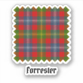 Clan Forrester Tartan Aufkleber (Vorderseite)