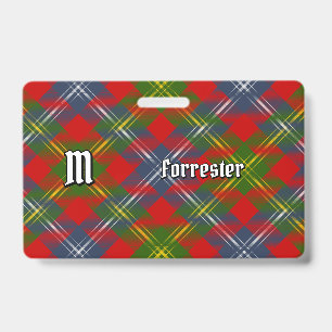 Clan Forrester Tartan Ausweis