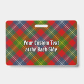 Clan Forrester Tartan Ausweis (Rückseite)