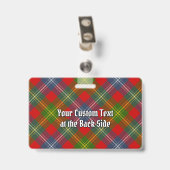 Clan Forrester Tartan Ausweis (Rückseite mit Clip)