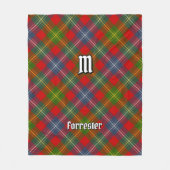 Clan Forrester Tartan Fleecedecke (Vorderseite)