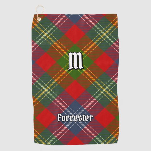 Clan Forrester Tartan Golfhandtuch (Vorderseite)