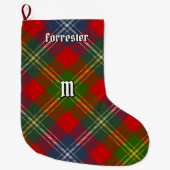 Clan Forrester Tartan Großer Weihnachtsstrumpf (Vorderseite)