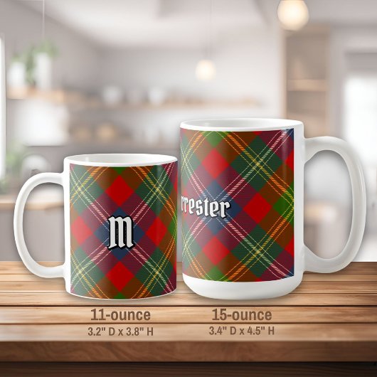 Clan Forrester Tartan Kaffeetasse