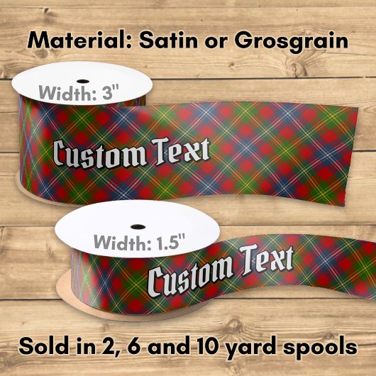 Clan Forrester Tartan Satinband