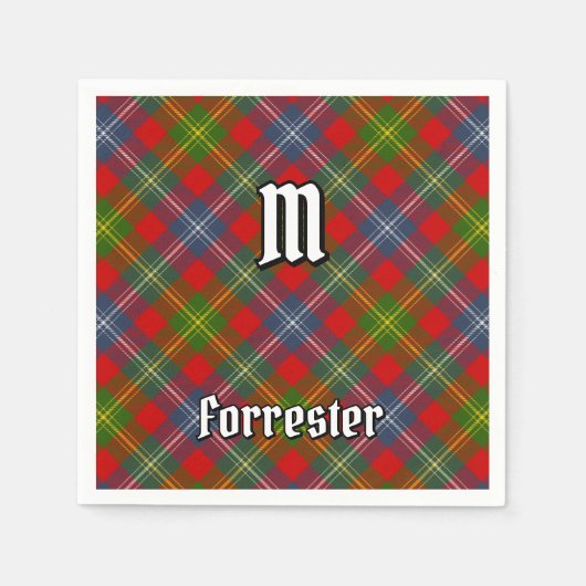 Clan Forrester Tartan Serviette (Vorderseite)