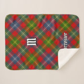 Clan Forrester Tartan Sherpadecke (Vorderseite (Horizontal))
