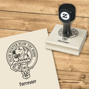 Clan Forrester Wappen Gummistempel