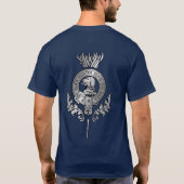 Clan Forrester Wappen Thistle T-Shirt (Rückseite)