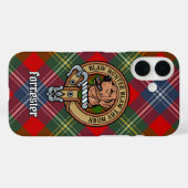 Clan Forrester Wappen über Tartan Case-Mate iPhone Hülle (Rückseite (Horizontal))