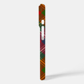 Clan Forrester Wappen über Tartan Case-Mate iPhone Hülle (Rückseite / Links)