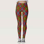 Clan Forrester Wappen über Tartan Leggings (Vorderseite)