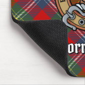Clan Forrester Wappen über Tartan Mousepad (Ecke)