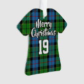 Clan Forsyth Tartan Christmas Jersey Ornament (Vorderseite)
