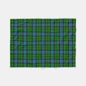 Clan Forsyth Tartan Fleecedecke (Vorderseite (Horizontal))