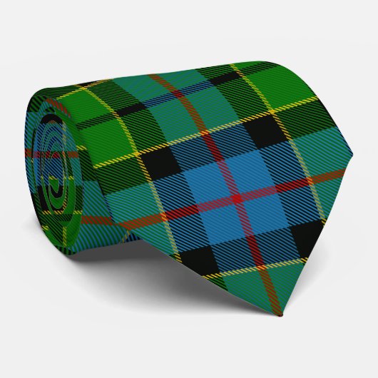 Clan Forsyth Tartan Krawatte (Gerollt)