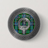 Clan Forsyth Wappen & Tartan Knot Button (Vorderseite)