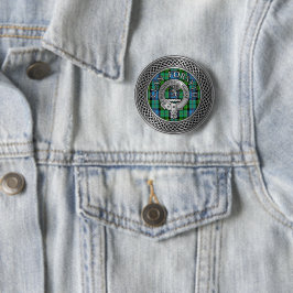 Clan Forsyth Wappen & Tartan Knot Button