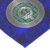 Clan Forsyth Wappen & Tartan Knot Kurzer Tischläufer (Ecke)
