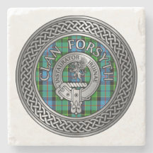 Clan Forsyth Wappen & Tartan Knot