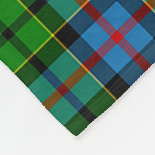 Clan Forsythn Tartan Kariert Fleecedecke (Ecke)